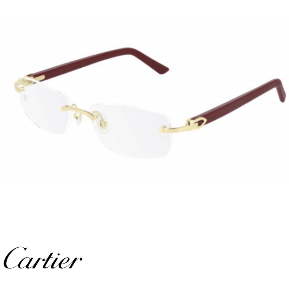 Cartier Eyewear - Rimless rectangular optical glasses